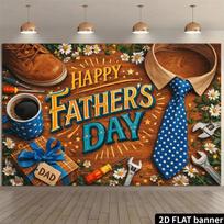 2D Happy Father's Day Backdrop Photography Background 47.2x31.5inch/120*80cm