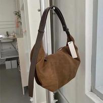 Frosted Classic Hobos Dumpling Bags Canvas Women's Bag Large Capacity Small Women Design One Shoulder Messenger Bag Black New 36x16x24cm