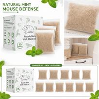 Natural Peppermint Oil Mouse Repellent Sachets 10 Pack Plant-Based Rodent Deterrent Bags for Indoor Use One Size balta