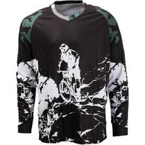 Weimostar Camiseta masculina de ciclismo MTB de manga comprida para mountain bike, roupas para bicicleta ao ar livre M juoda balta spalva