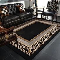 Black Gold Marble Carpet for Living Room Decorations Sofa Table Large Area Rugs Hallway Balcony Long Floor Mat Anti-slip Doormat 40x60cm 16x24 inch