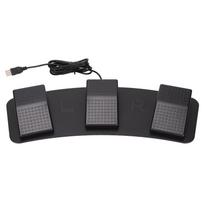 USB Triple Foot Switch Pedal, PC Triple Foot Switch Programmable Computer Keyboard Multifunctional Ergonomic Triple USB Foot Pedal, for Video Game