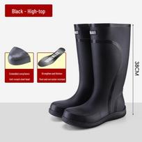 Men's Arctic Doctor Steel Toe Anti-Smash High-Top Rain Waders - Industrial Anti-Slip Labor Protection Boots 40