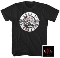 GUNS N' ROSES cd lgo FLORAL FILL BULLET LOGO Official SHIRT LRG New appetite OOP S