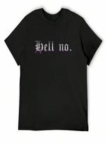 Hell No Sarcastic Ace Pride Design T-Shirt Summer Tops Hippie Clothes Basketball Graphic Tees Clothing unisex Designer T Shirt S