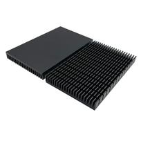 Awxlumv Heatsink Cooling Plate Aluminum Large Cooler for HDD Cooler PCB Board LED Motherboard (150 x 93 x 15 mm Black) 2pcs