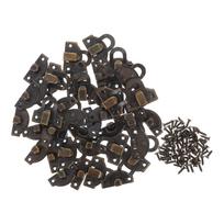 20Pcs Vintage Jewelry Box Buckles Hasps Iron Lock Catches Retro Hardware for Cabinets Cases Chests Home Office Shop China Mainland