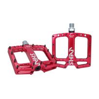 MTB Bike Pedals 3 Bearings Nonslip Polished Hollow Mountain Road Bicycle Platform Pedals Aluminum Alloy Wide Cycling Accessories