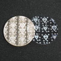 100pcs 7cm/2.75in Transparent Badge Film Clear Laser Star Pattern Badge Protective Film Covers For Button Badge Maker Part Tools