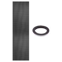 PATIKIL 1pc PC Case Fan Dust Grille, 100 x 30cm, 0.5mm Hole Diameter, with 3m Magnetic Strip, Magnetic Grille PC Dust Filter, PVC Dust Mesh, Black