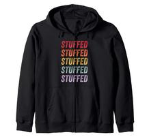 Stuffed zip-up hoodie