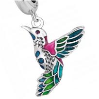 Charms Do Pandora Ptak Zawieszka Charms Koliber Srebro 925 white