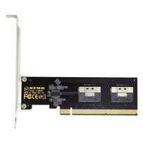 NFHK Dual Slimline SFF-8654 8x4 NVMe to PCIe Express 3.0 4.0 RAID Card VROC Raid0 HyperAdapter