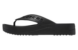 Crocs Baya Platform Cut Out Detail Flip Flops 'Black' Women's 208395-001 37-38
