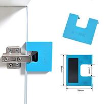 Limit Installation Piece Back Magnetic Fixed Plastic Sheet Portable Fixator Multi Functional Hinge Installation Auxiliary Tools mėlyna