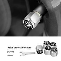 2026 Hot Alfa Romeo Car Emblem Wheel Tire Valve Stem Cap Dust Cover Accessories For Alfa Romeo GT Stelvio F1 Brera Volante Tonal
