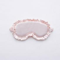 Silk Ruffle Sleep Eye Mask Soft Shading Eye Cover Travel Eye Protection Patches Multicolor For Men Women