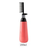 130/200ml Professional Multicolor Plastic Hair Dye Refillable Bottle Applicator Comb Dispensing Salon Hair Coloring Styling Tool