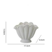 Ceramic Vase Shell Shape Vintage Vegetarian Roast Ceramic Decorative Crafts Flower Arrangement Hydroponics Home Decoration