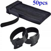 Reusable Cable Ties Nylon Loop Wrap Zip Bundle Ties T Type Cable Tie Wire Releasable Cable Ties Colored Plastics