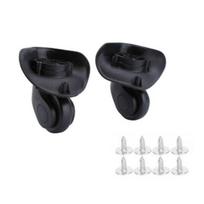 1 Pair ABS Luggage Replacement Wheels 360° Silent Spinner Wear-Proof Suitcase Wheels Replacement Luggage Repair Wheels