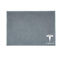 Suede Fleece Microfiber Towel Car Styling Cleaning Rag Cloth For Tesla Model 3 S X Y Juguete Coil Roadster Bonina Cybertruck pilka spalva