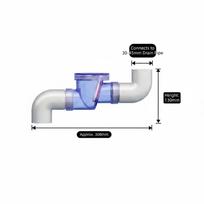 plastic Wash Basin Drainage Pipe Kit Curved Tube Anti-Blocking Drain Pipe Joint Fast Connection Odor Proof