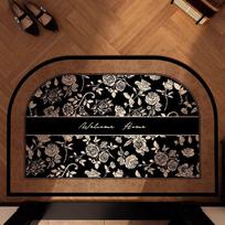 Light Luxury High-Grade Silk Ring Floor Mat, Dust Removal And Non-Slip Door Mat When Entering The Door, Wear-Resistant Pvc Carpet In The Entrance 40*60cm