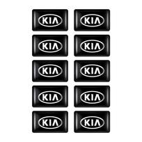 10/20/50Pcs 3D Car Styling Logo Epoxy Sticker Auto Body Badge Decal For KIA Rio Sorento Cerato Soul Picanto K3 Optima Borrego K4