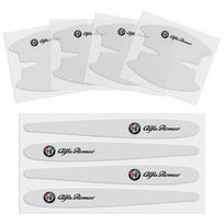8Pcs/set For Alfa Romeo 4C 159 Spider Giulietta 156 Car Decoration Film Car Stickers Door Handle Bowl Scratch Protective Sticker