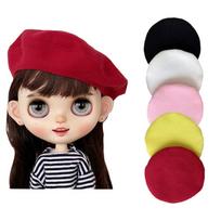 rakulifey Blythe Hat, Beret for Blythe Dolls, Cute Accessory, 5 Colors (White)