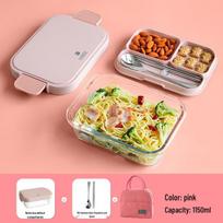 CAMUZ Glass Microwaveable Lunch Box & Food Storage Container No Compartment, 1150ml