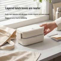CAMUZ Double-Layer Microwave Bento Box