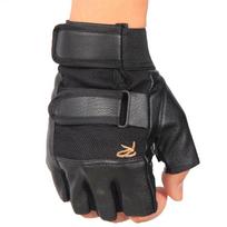 Punk Rivet Half-Finger Skull Gloves for Men & Women - Nightclub & Breakdance One Size