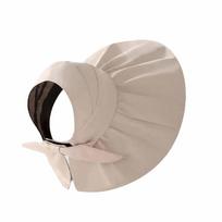 Trendy Wide Brim Sun Hat Foldable Lightweight Bucket Hat Breathable Solid Color Large Sun Visor Hat Beach smėlis