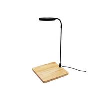 10W Fish Tank LED Lamp Retractable Height Multifunctional Aquarium Landscape Lights Energy Saving with Wood Board (as the picture,CN Plug)