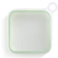 Sandwich toast bento box, silicone crisper, convenient storage box, take-away lunch box, office worker lunch box 15.5*15.5*2.5CM
