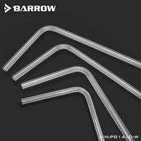 Barrow PMMA / PETG Hard Tube ( OD12mm / OD14mm / OD16mm ) + 2mm Thickness + 90 Degrees Bending Tube Transparent 4pcs/Lots PETG-ID8mm-OD12mm