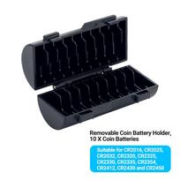 58 Slots Battery Storage Organizer with Battery Tester, IP67 Waterproof Battery Box Container for AA AAA & Coin Batteries 1 X Coin Battery Box