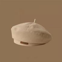 High Quality Retro Beret Solid Color Light Luxury Woolen Hats Artist Style Female Winter Cap