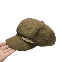 Casual Octagonal Newsboy Hat Accessories Fashion Designer Berets Caps Retro Buckets Hat Autumn Winter