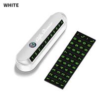 Luminous Car Temporary Parking Card Car Styling Phone Number Card Plate For Alfa Romeo Sportiva Giulia Giulietta 159 156 Stelvio balta