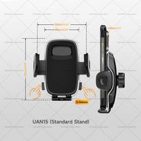 Ulefone Universalus automobilio ir stalo telefono laikiklis Ulefone Armor 33 30 30 PRO 29 28 27 26 25 24 23 22 Kitiems prekių ženklų modeliams UAN15 black