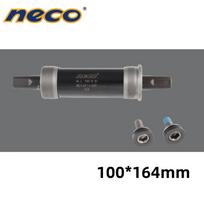 Neco Ebike Fat MTB Bike Bottom Bracket Bicycle Square Hole 100 Tapered Threaded Sealed Bearing Bottom Hollow Axle151/159.5/164mm 100x164mm