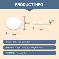 8Pcs Ear Corrector Tape Ear Corrector Fixer Cosmetic Ear Stickers Like Elf Ears Stretched Ears Ear Corrector Tool