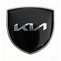 Metal Car Body Side Label Emblem Sticker for Kia Sportage Rio Picanto Sorento Soul Cerato Venga Forte K9 Exterior Accessory juoda