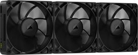 CORSAIR iCUE LINK RX120 MAX Starter Kit 120mm PWM PC Case Fan 30mm Thick Triple Pack (iCUE LINK System Hub Included) Black CO-9051042-WW