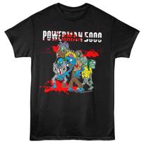 Powerman 5000 - Zombies - Solid  Unisex Short Sleeve Children's T-shirt - Black Color 160