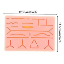 Silicone Skin Pad Suture Training Kit Surgical Wound For Surgeon Medical Practice Training Traumatic Suture Practice Skin Use