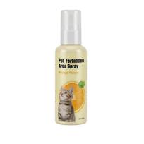 Pet Deterrent Spray for Indoor Use Natural Formula for Cat Behavior Training and Furniture Protection Orange Scented Solution 100ml Bottle One Size